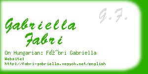 gabriella fabri business card